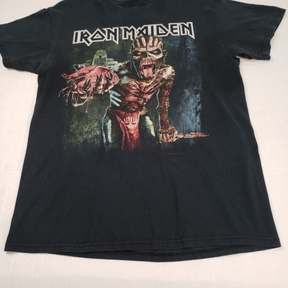 Iron Maiden T-Shirt Mens Medium Black Book of Souls 2016 World Tour Metal Rock - Picture 11 of 13